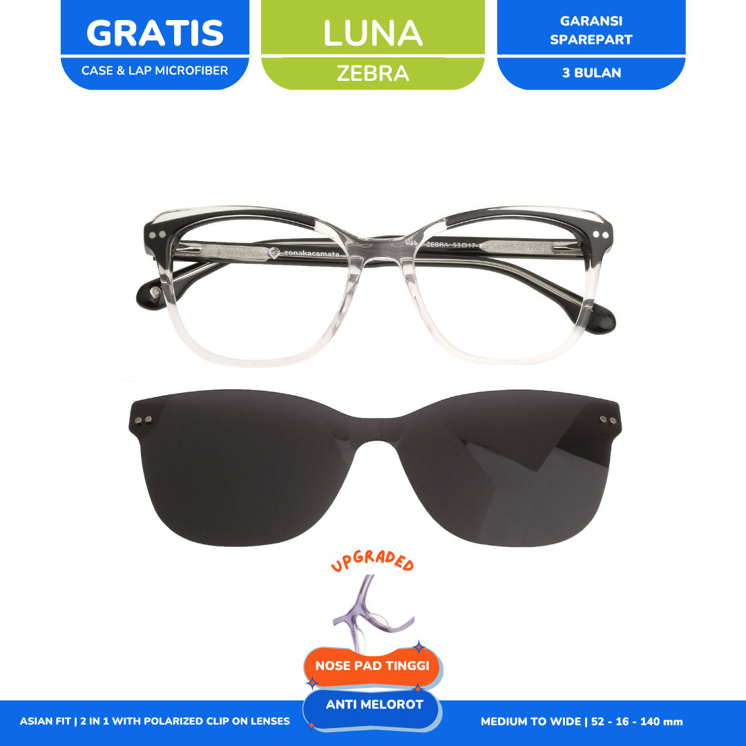 Clip On Cat Eye Luna