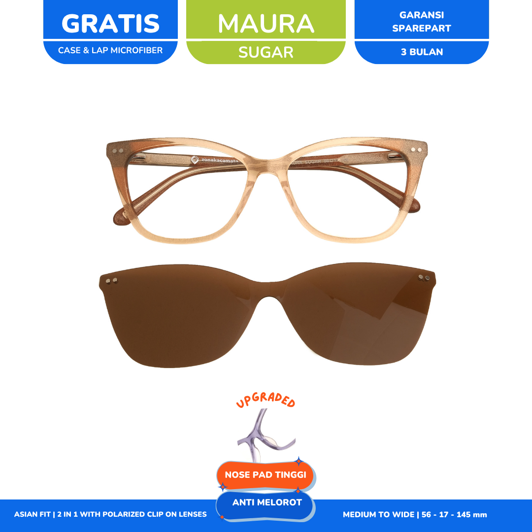 Clip On Cat Eye Maura