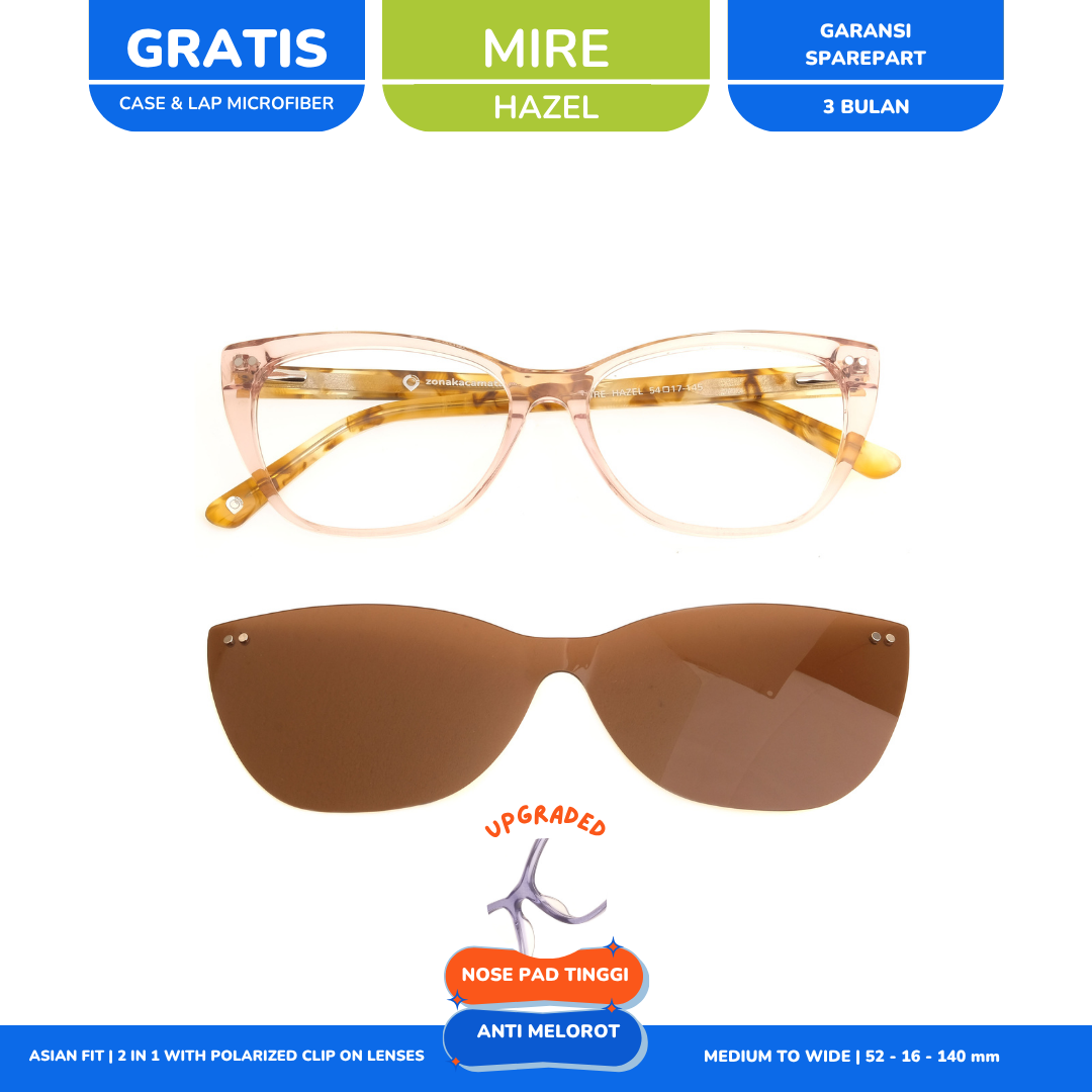 Clip On Cat Eye Mire