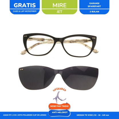 Clip On Cat Eye Mire